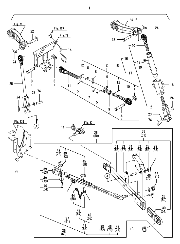 LX4900 OUTER TUBE CMP — BRIMPARTS_YANMAR